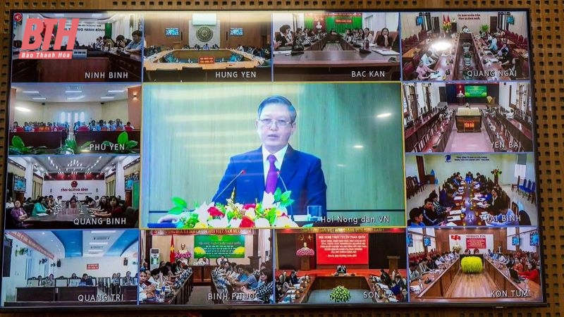 Hội nghị trực tuyến toàn quốc học tập, quán triệt, triển khai thực hiện các Nghị quyết của Trung ương Hội Nông dân